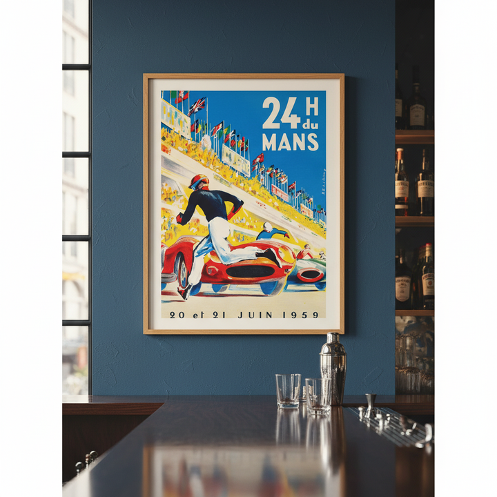24 Hours of Le Mans 1959 Vintage Poster