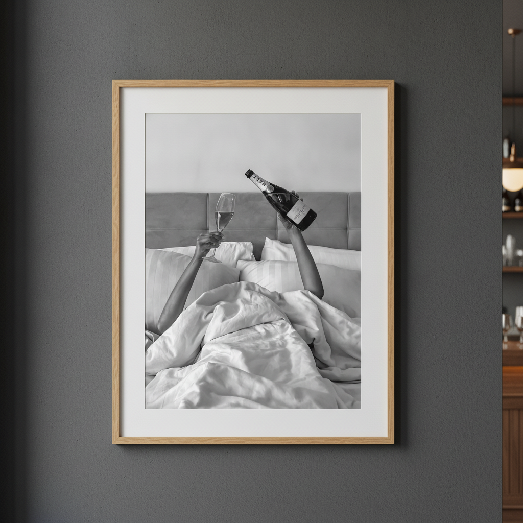 Champagne Bed and Breakfast Photograph Wall