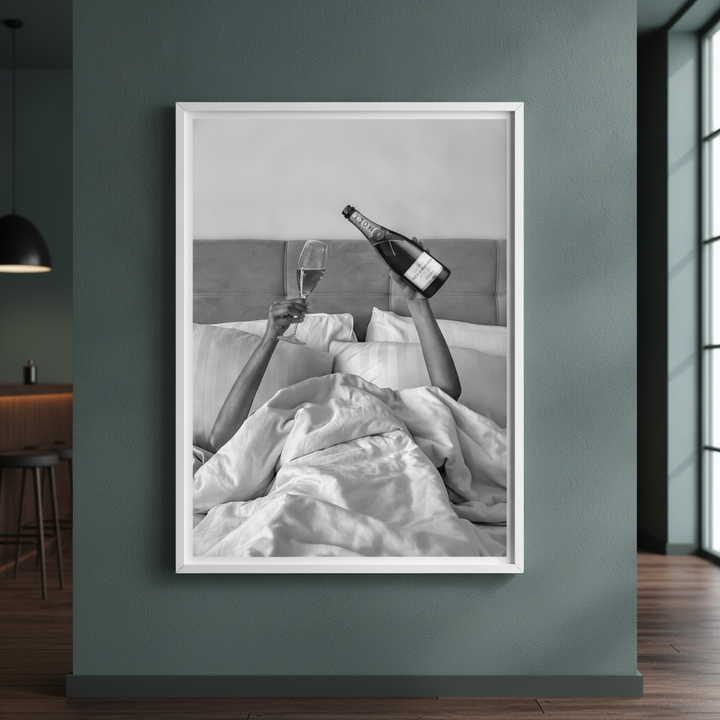 Champagne Bed and Breakfast Photograph Wall