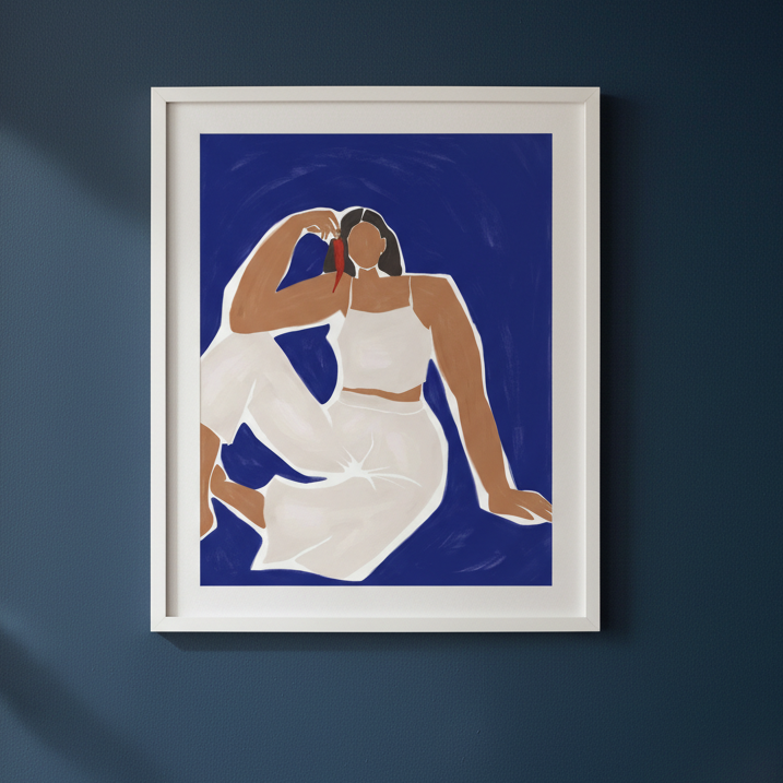 Woman with Chili by Ivy Green Illustrations