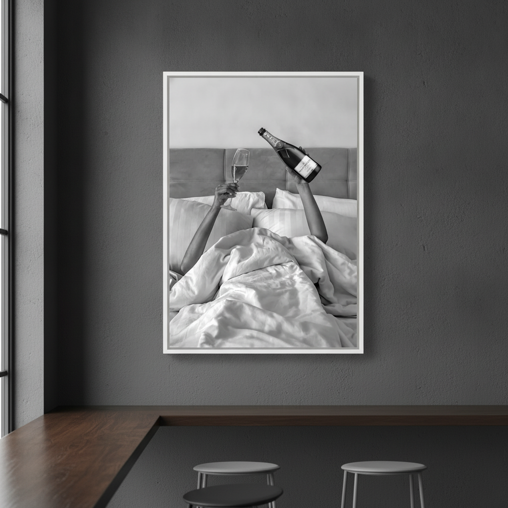 Champagne Bed and Breakfast Photograph Wall