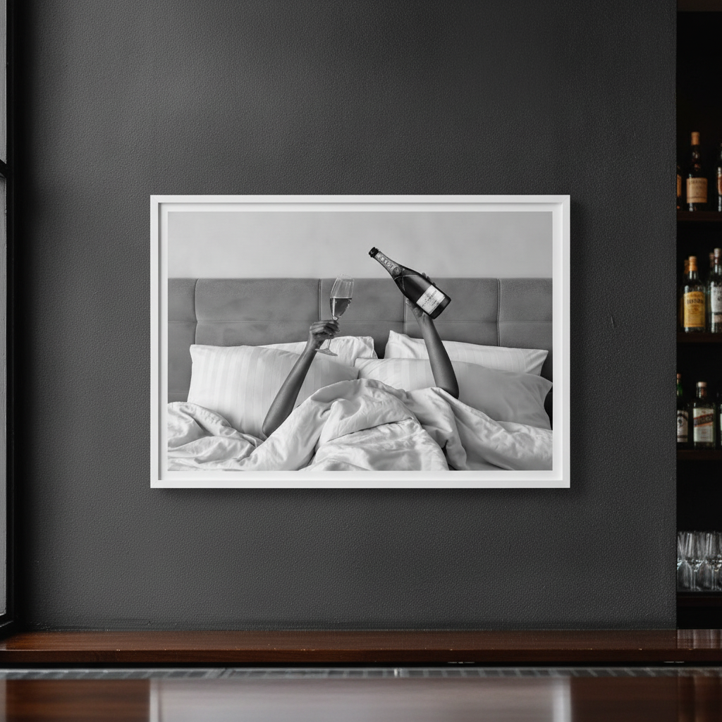 Champagne Bed and Breakfast Photograph Wall Art Landscape