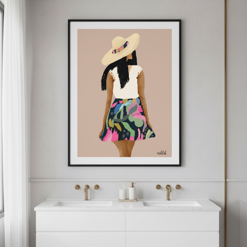 Girl in a Skirt by Inkheart Designs