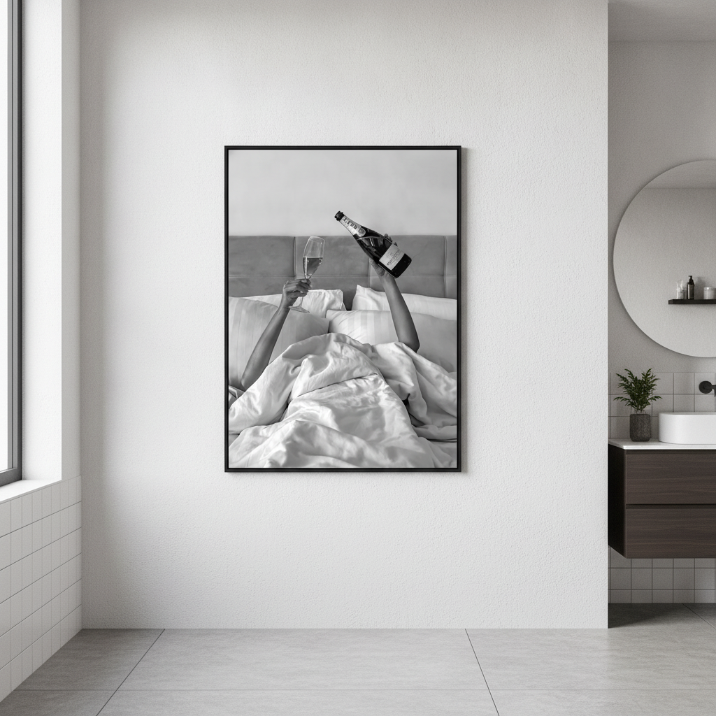 Champagne Bed and Breakfast Photograph Wall