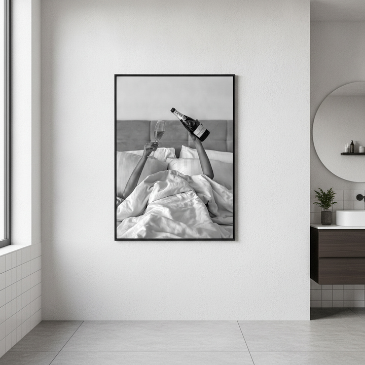 Champagne Bed and Breakfast Photograph Wall