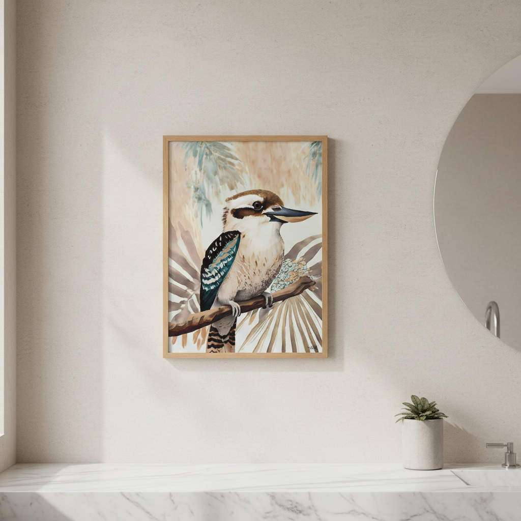 Kookaburra Palm by Inkheart Designs