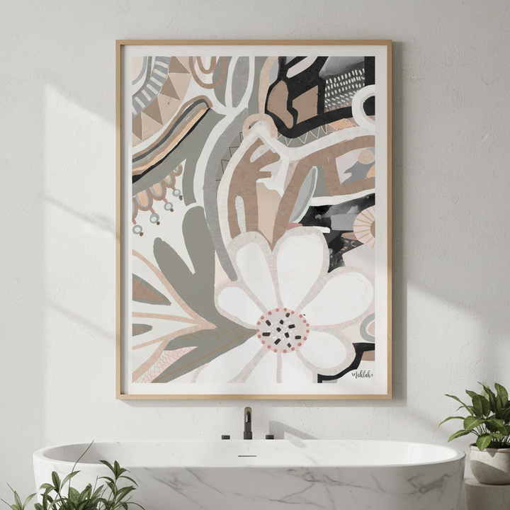 Polly Earth Flower by Inkheart Designs