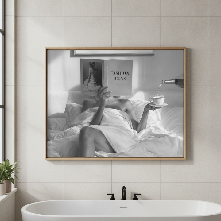 Fashion Icons Landscape Wall Art Black and White Photography