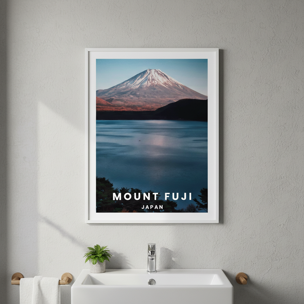 Mt Fuji Travel Poster, Japan by L10