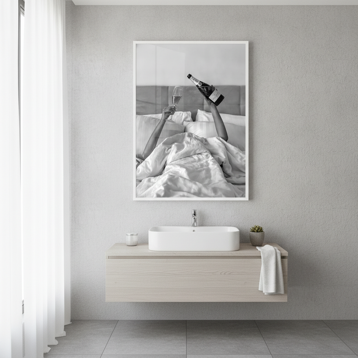 Champagne Bed and Breakfast Photograph Wall