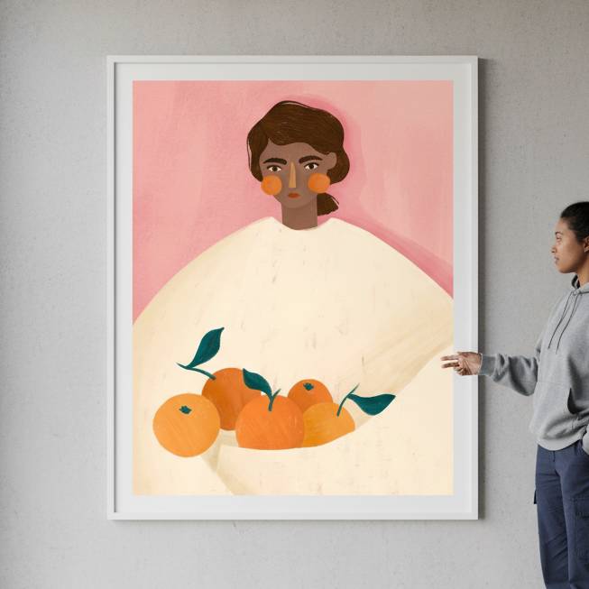 Woman with Oranges by Bea Muller