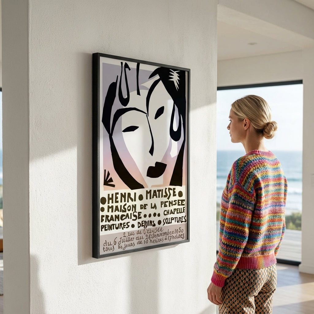 Exhibition Vintage Poster by Henri Matisse