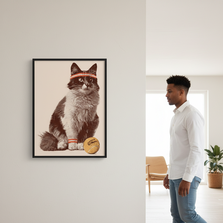 Chat Tennis by Florent Bodart