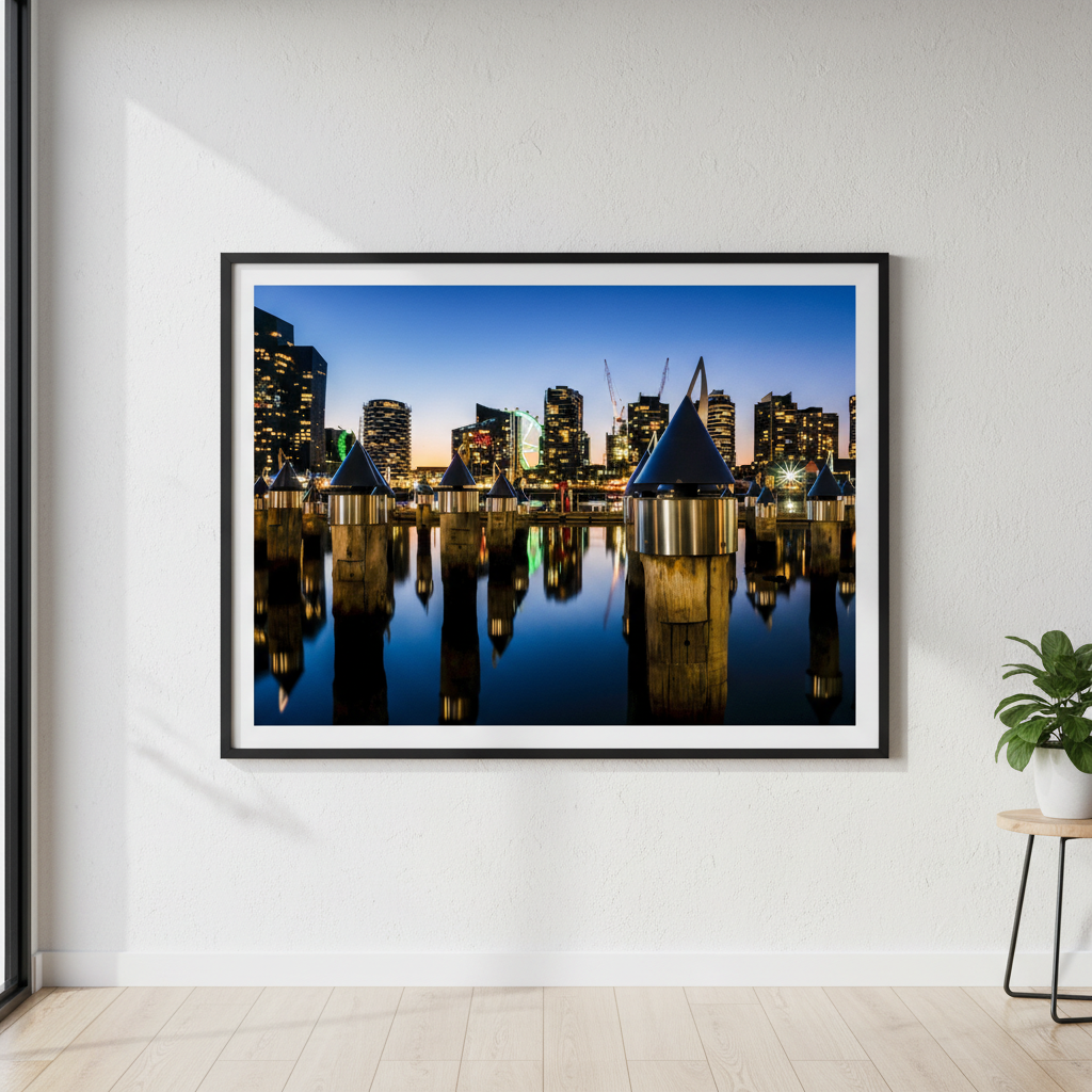 Melbourne Docklands at Blue Hour by Steven Scott