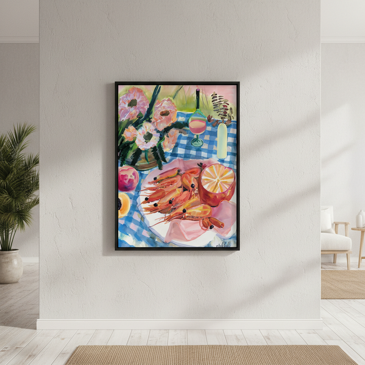 Prawn Lunch by Inkheart Designs