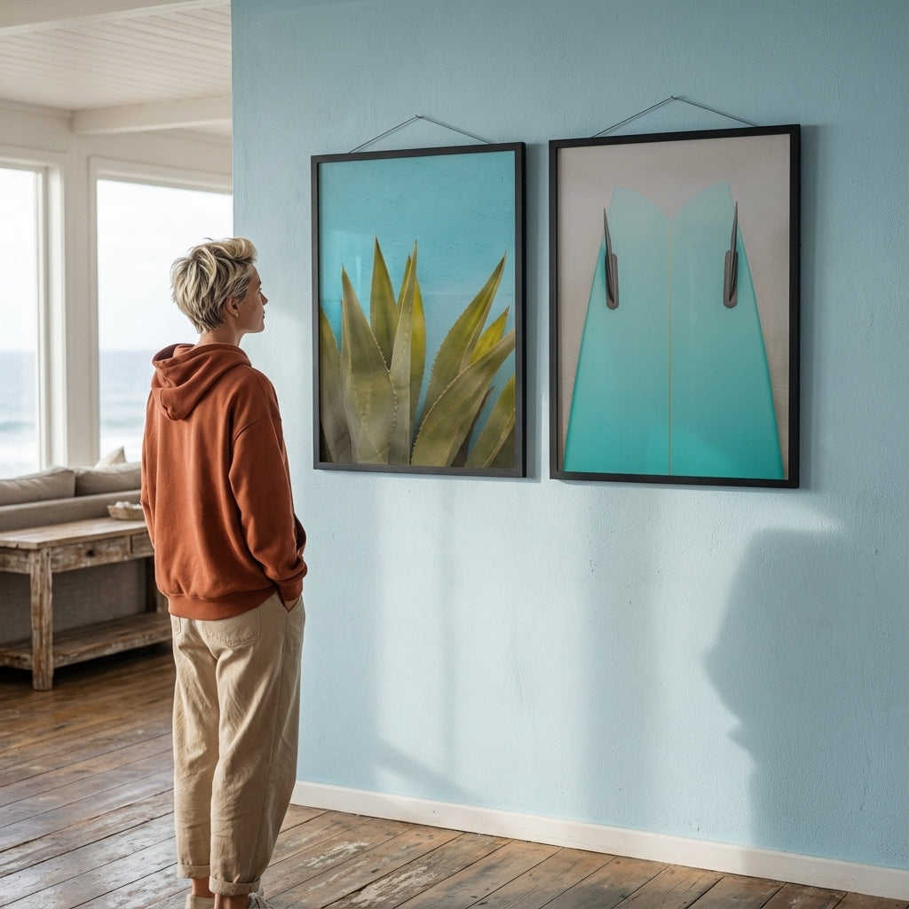 Teal Agave Surfboard Photograph Prints by Casey McCallister