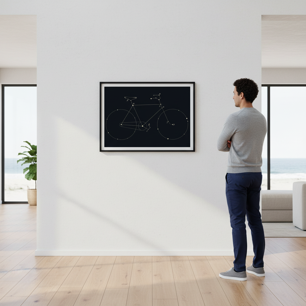 Bike Constellation - Cream by Florent Bodart