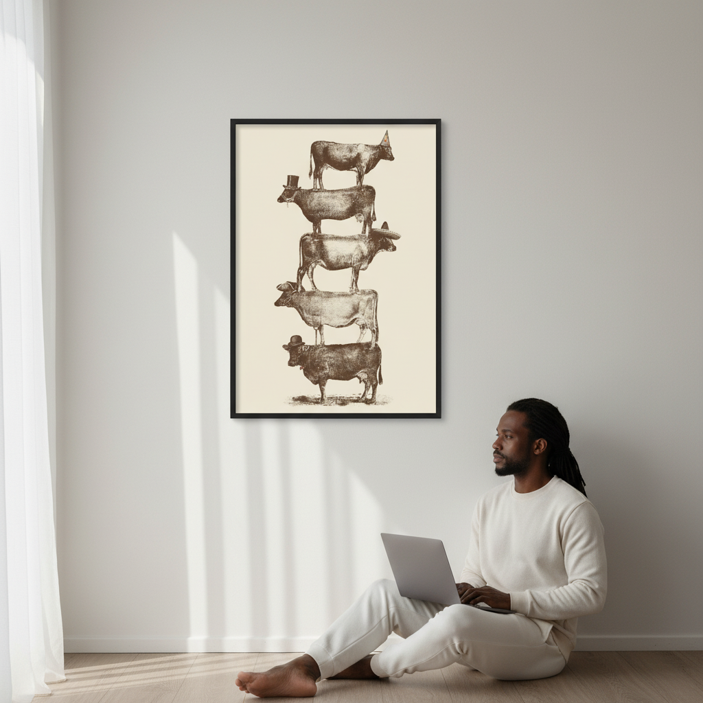 Cow Cow Nuts Big by Florent Bodart