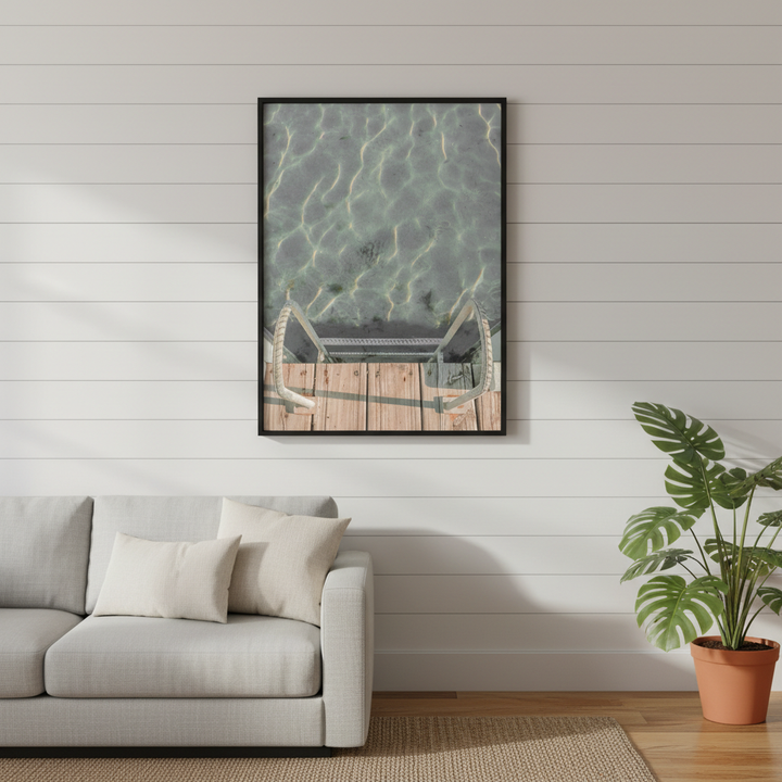 Jetty Ladder Looking Down by Steven Scott