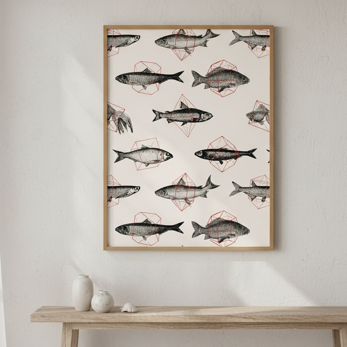 Fishes in Geometrics I by Florent Bodart
