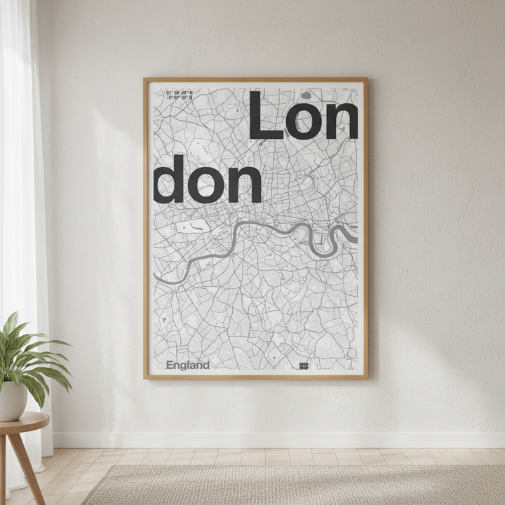 London Minimalist Map by Florent Bodart