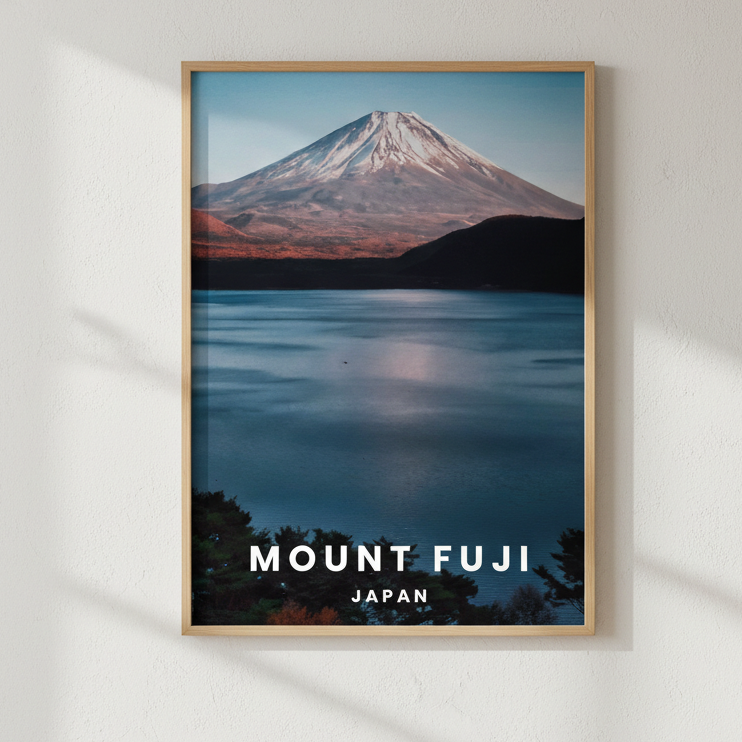 Mt Fuji Travel Poster, Japan by L10