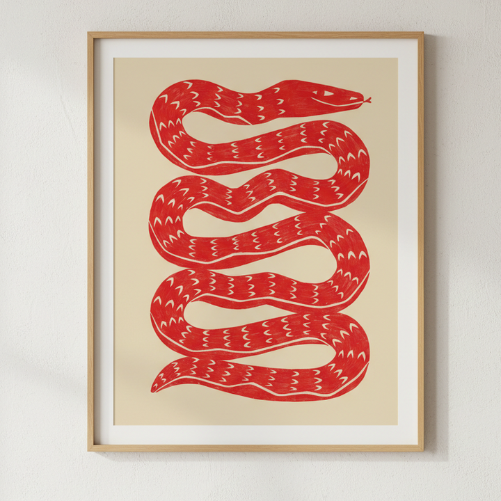 Snake Red by Manne Jalilian