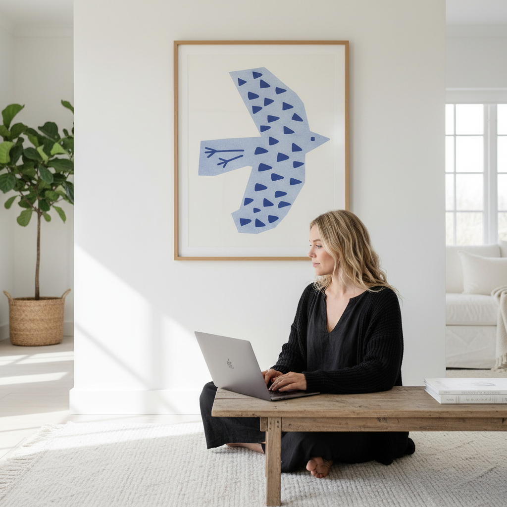 Blue Bird by Silvia Visscher