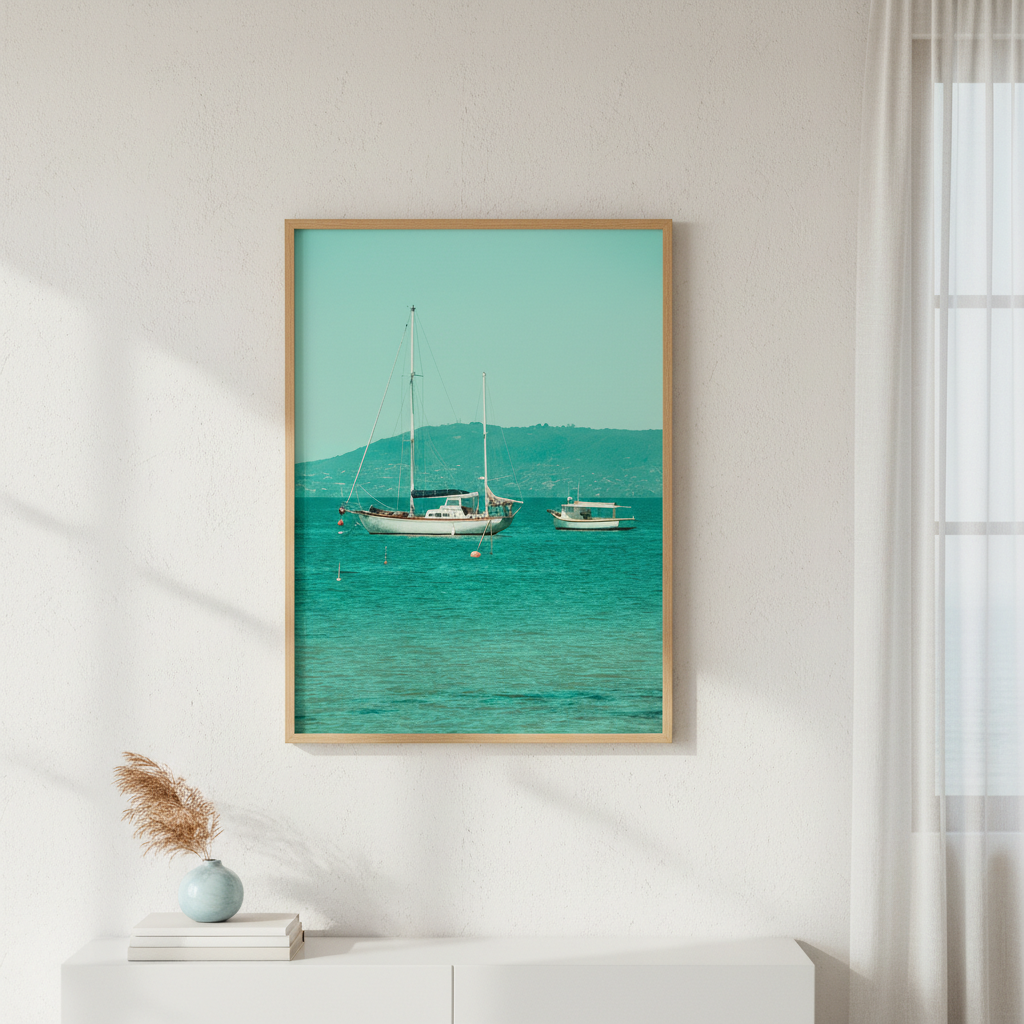 Boats Anchored in the Bay by Steven Scott