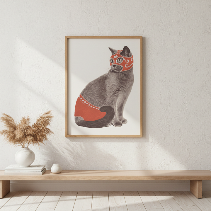 Chat Catcheur by Florent Bodart