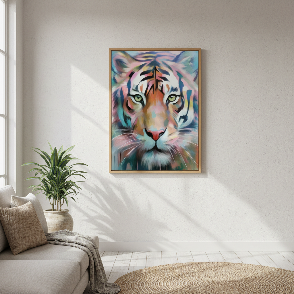Rainbow Tiger by Inkheart Designs