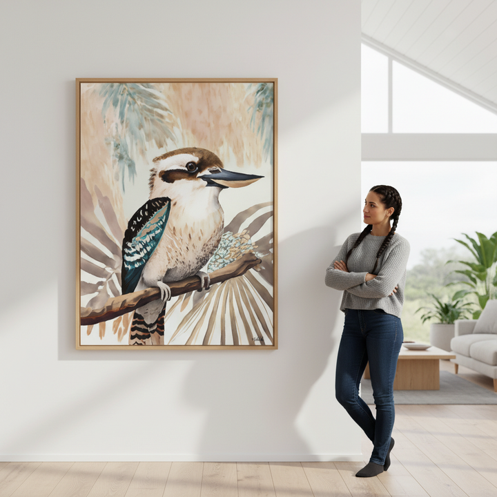 Kookaburra Palm by Inkheart Designs