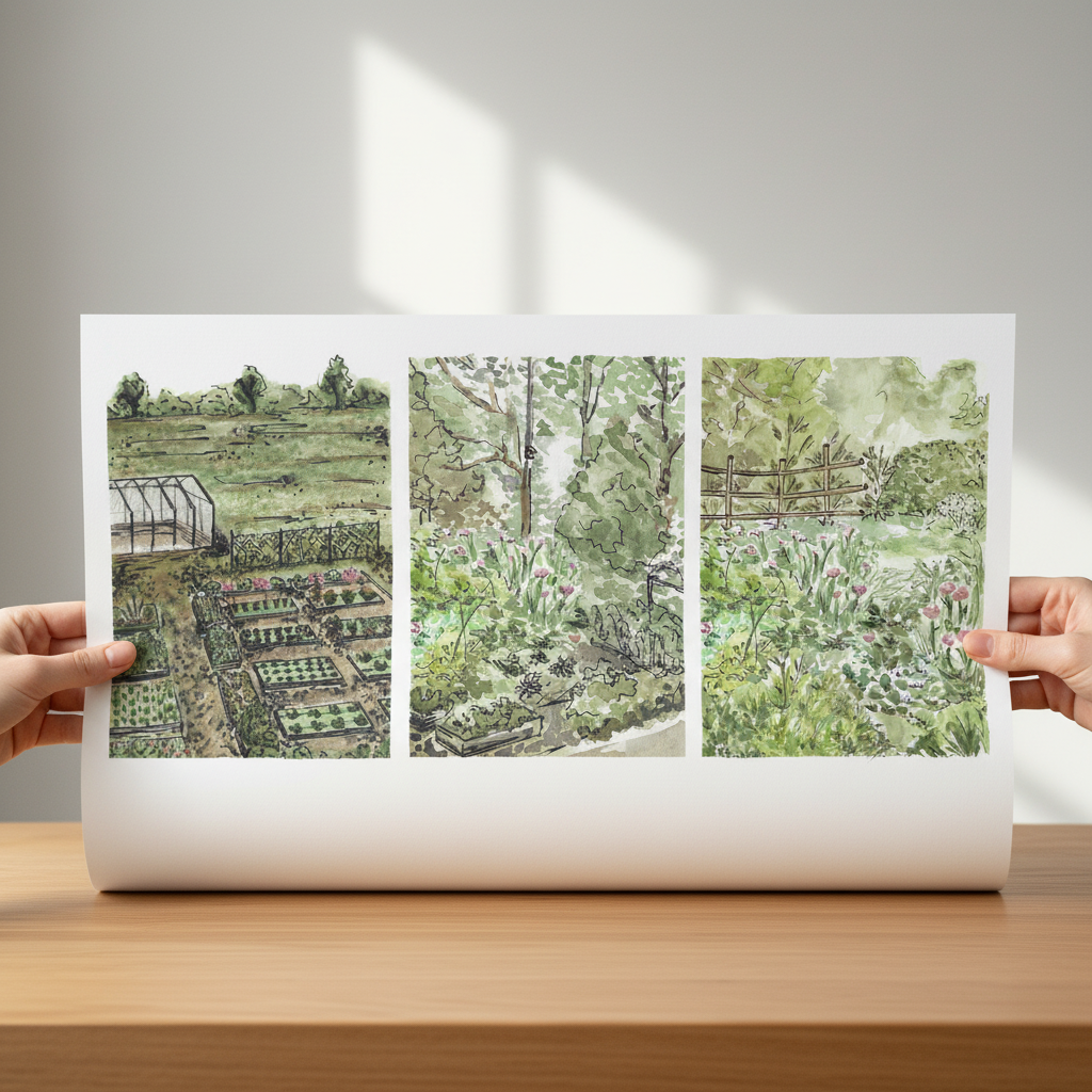 A Trio of Gardens by Josephine Wianto