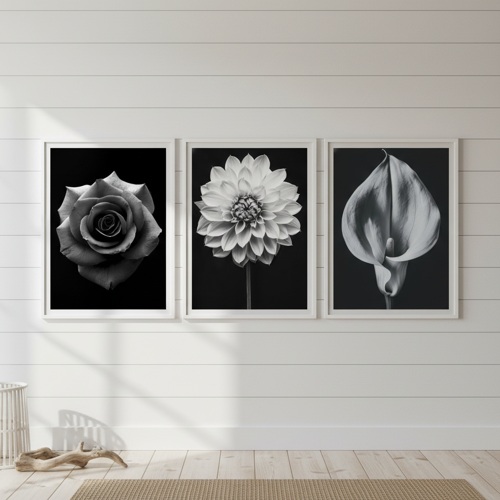 Three in Bloom Set of 3 by Peter Attard