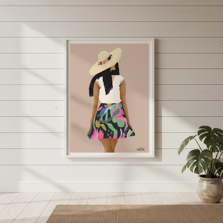 Girl in a Skirt by Inkheart Designs