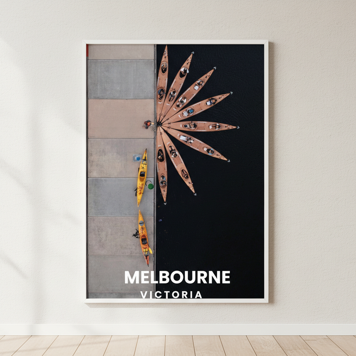 Kayak Flower Travel Poster Melbourne by L10