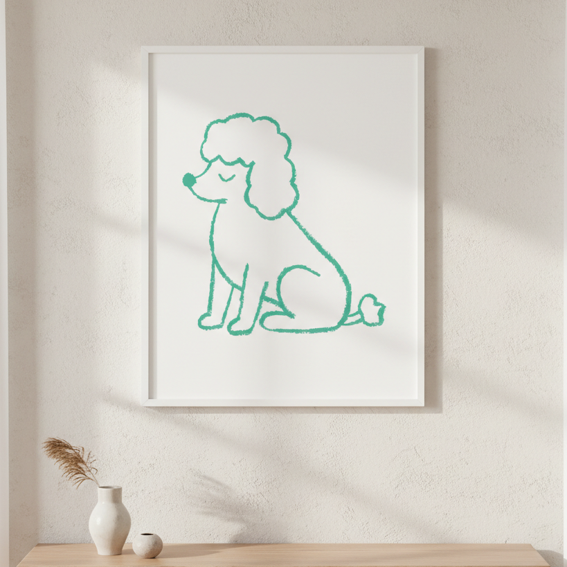 Poodle by Silvia Visscher