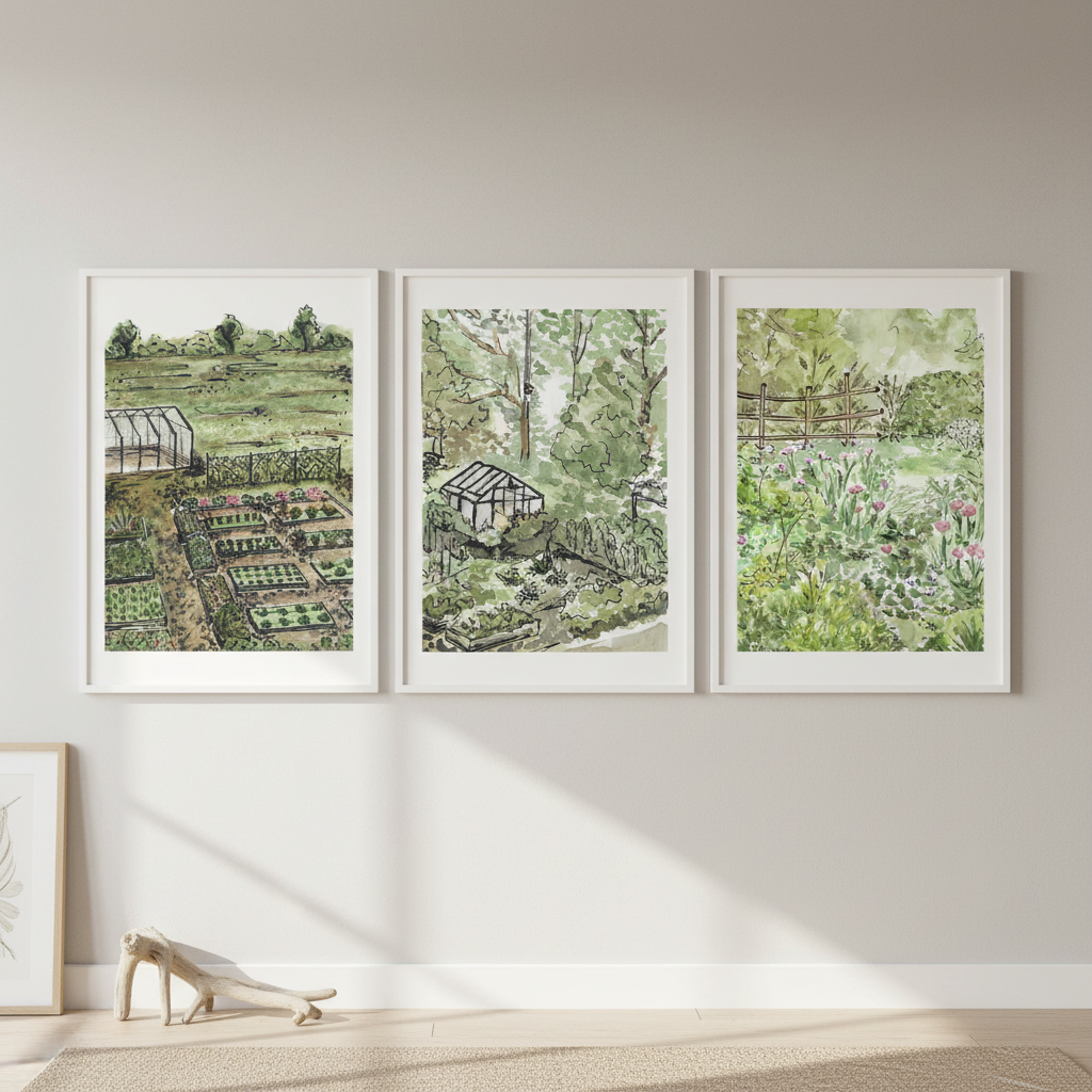 A Trio of Gardens by Josephine Wianto