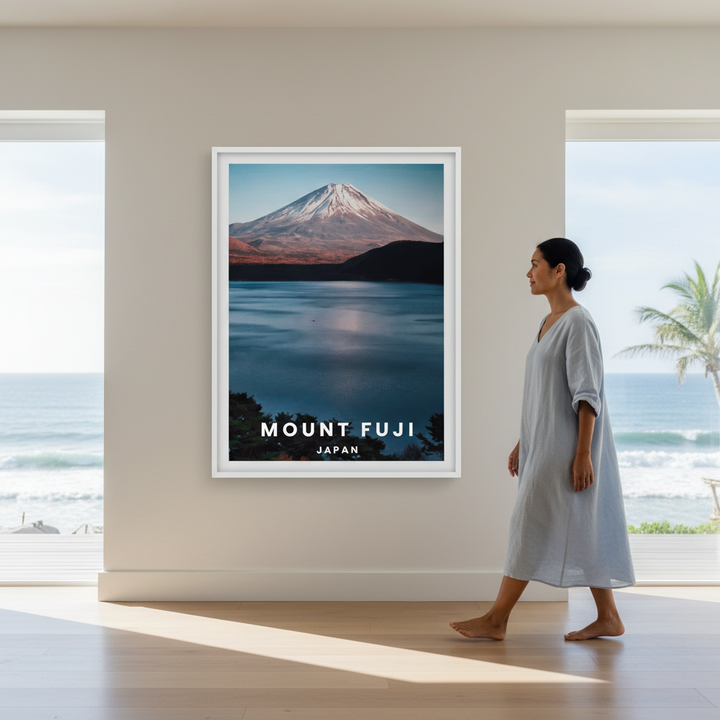 Mt Fuji Travel Poster, Japan by L10