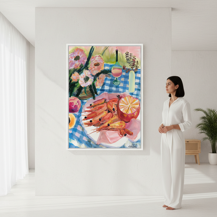 Prawn Lunch by Inkheart Designs