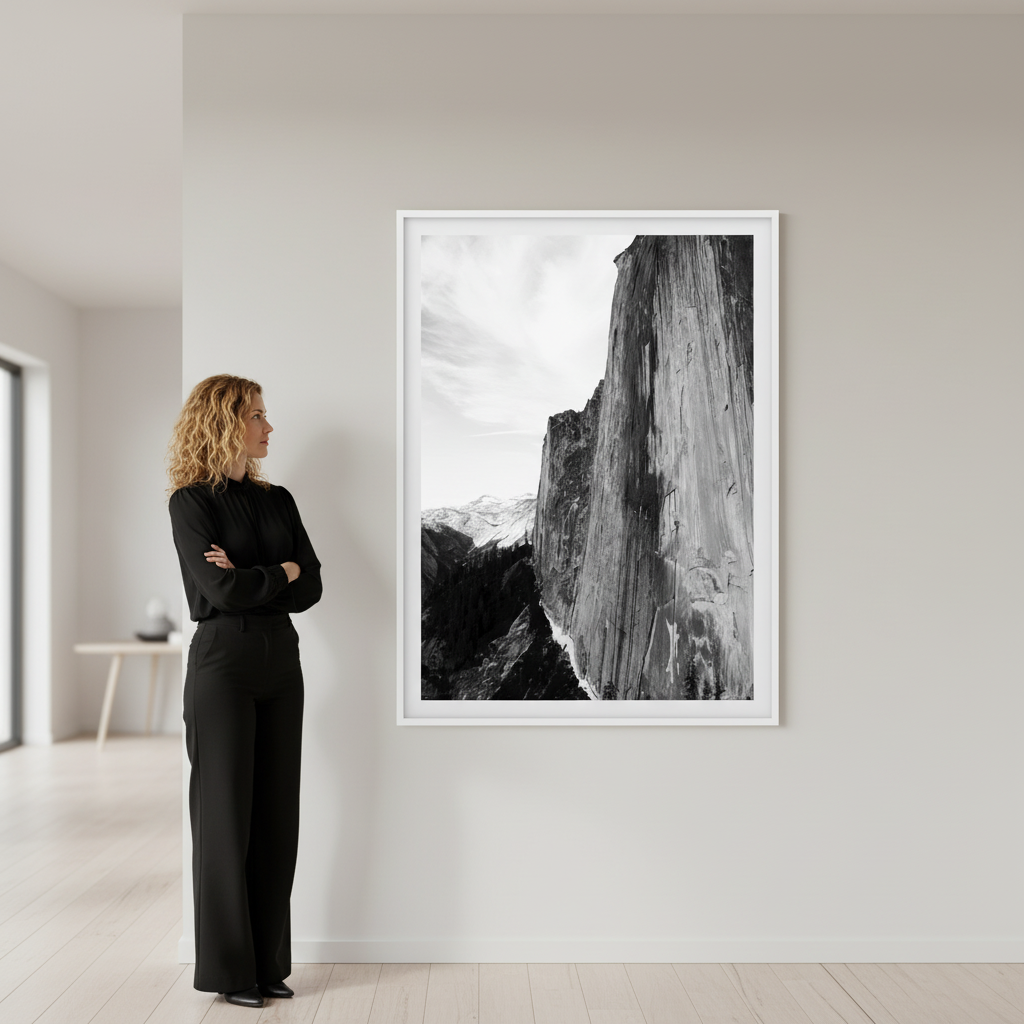 Yosemite Summit Black and White by Hope Bainbridge