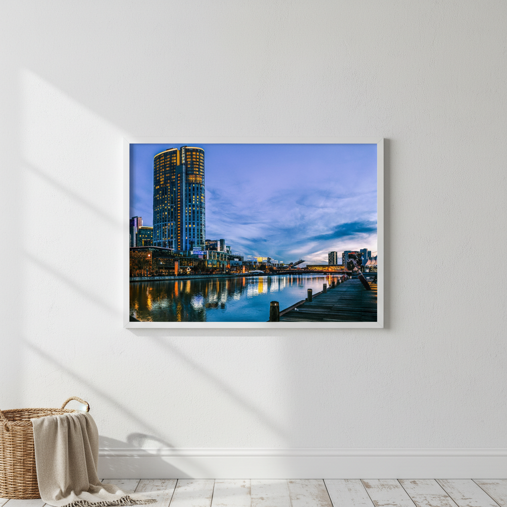 Melbourne Crown Casino at Blue Hour by Steven Scott