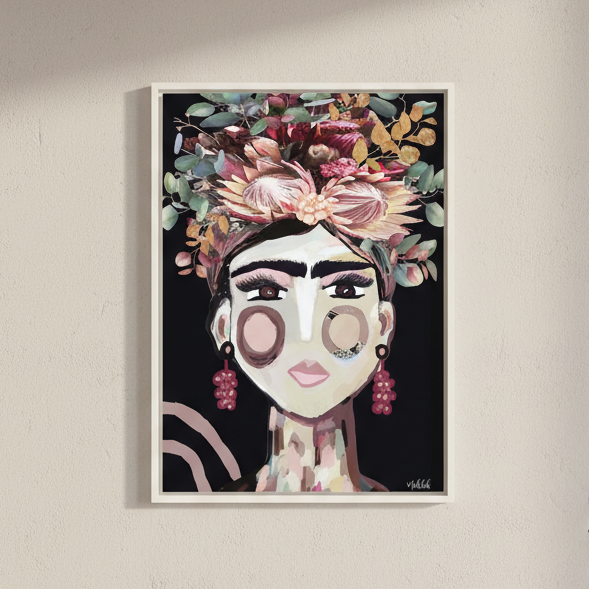 Frida Australiana Black by Inkheart Designs