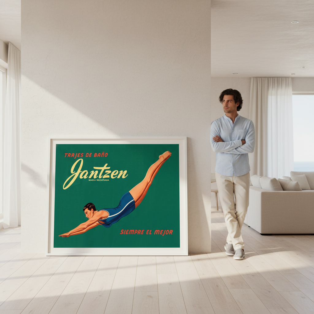 Janzten Vintage Swimwear Ad Poster