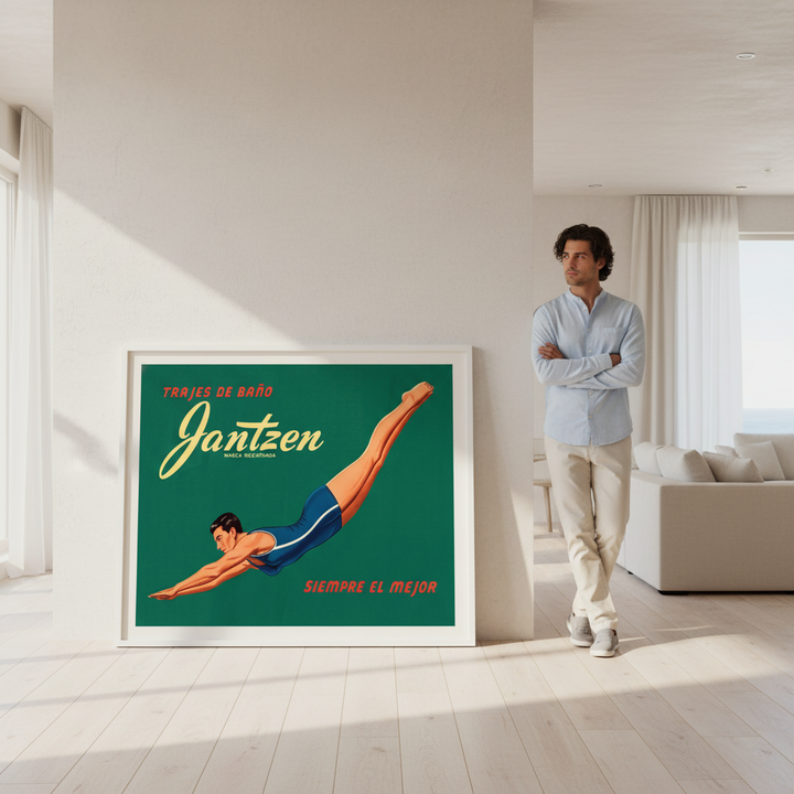 Janzten Vintage Swimwear Ad Poster
