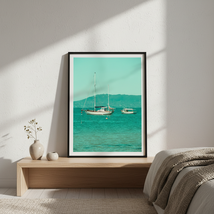 Boats Anchored in the Bay by Steven Scott
