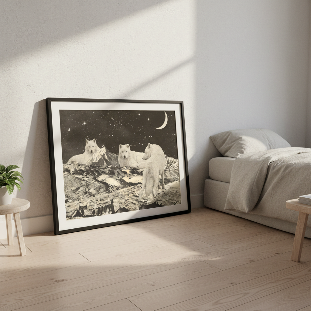 Giant White Wolves by Florent Bodart