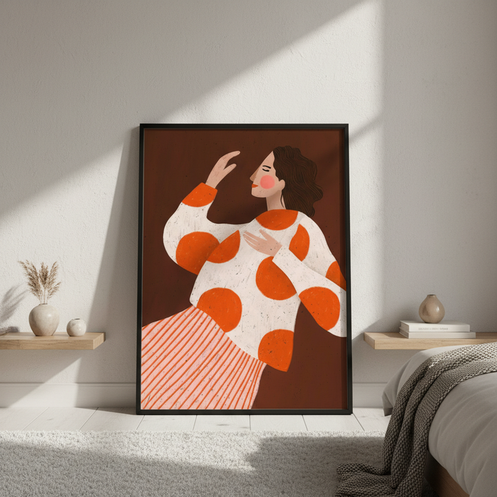 Woman with Dots by Bea Muller