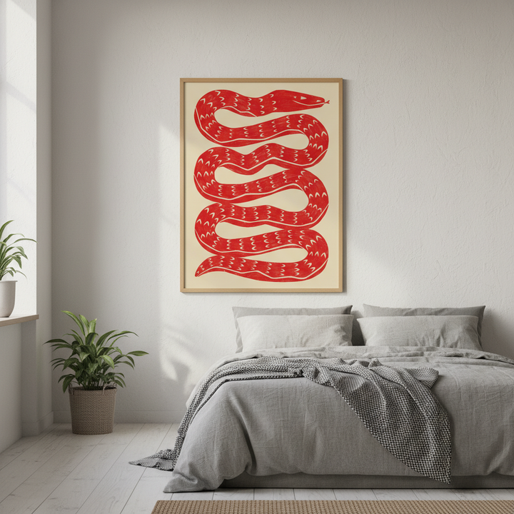 Snake Red by Manne Jalilian