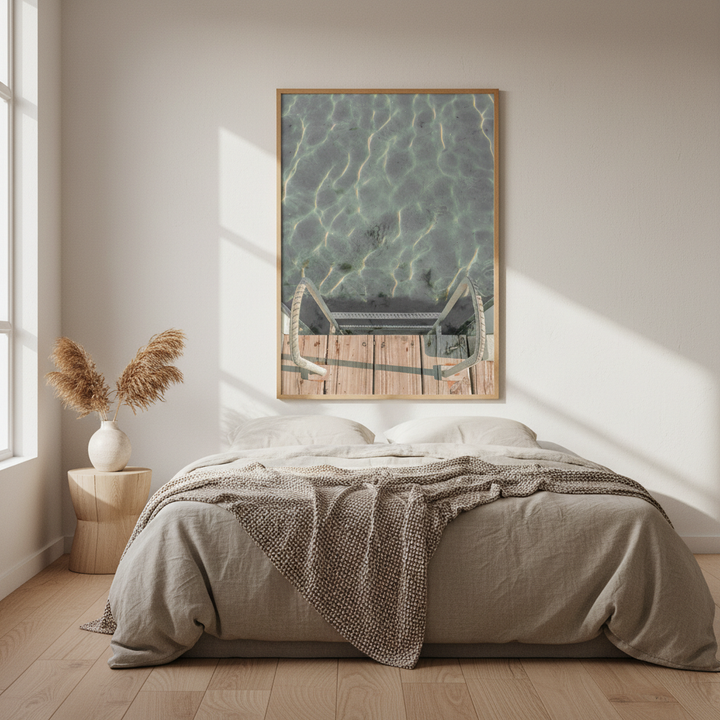 Jetty Ladder Looking Down by Steven Scott